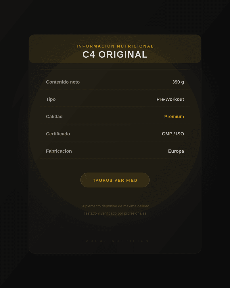 C4 Original Pre-Workout - detalle